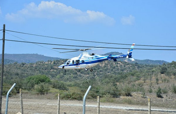 Ali Ağaoğlu'nun helikopterli bayram ziyareti