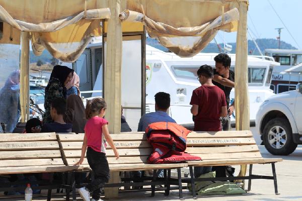 Ayvalık'ta 53 kaçak göçmen yakalandı