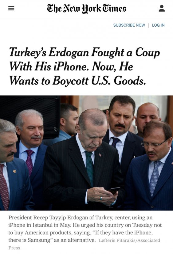 Başkan Erdoğan'ın iPhone boykot çağrısı ses getirdi
