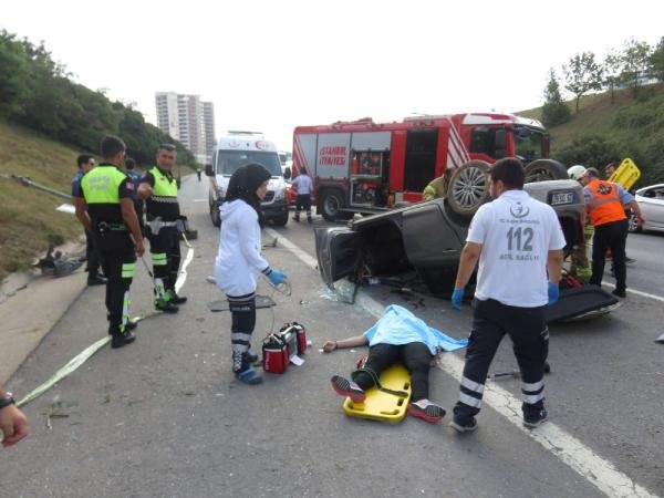 TEM'de trafik kazası: 1 kişi hayatını kaybetti