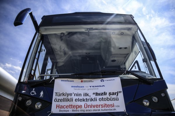 Türkiye'nin ilk hızlı şarj özellikli otobüsü Hacettepe'de