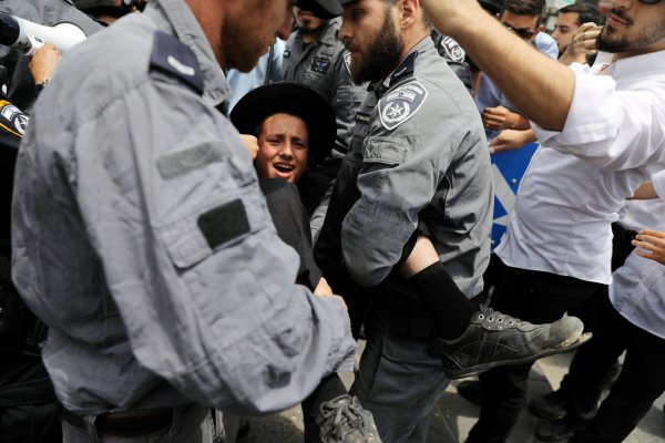 Ultra Ortodoks Yahudilerinden askerlik karşıtı eylem