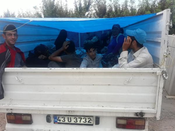 28 işçiyi taşıyan araca trafikten men ve para cezası