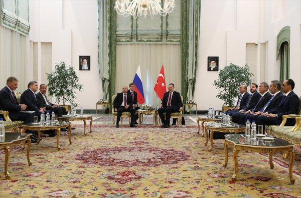 Erdoğan ve Putin Tahran'da buluştu
