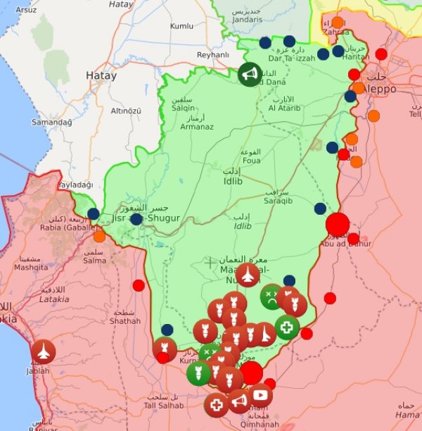 İdlib ve Hama illerine hava saldırıları sürüyor