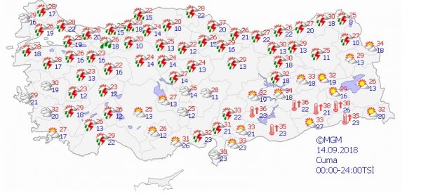 İstanbul'da yağışlar hafta sonuna kadar devam edecek
