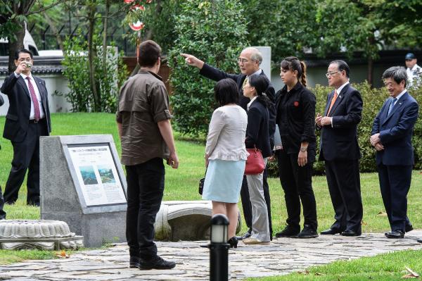 Japon Prenses, Baltalimanı'ndaki Japon Bahçesi'ni gezdi