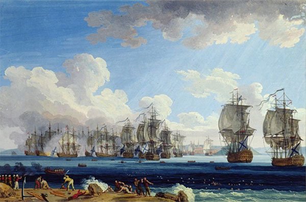 Ruslar Osmanlı donanmasını kül etti: Çeşme Bozgunu