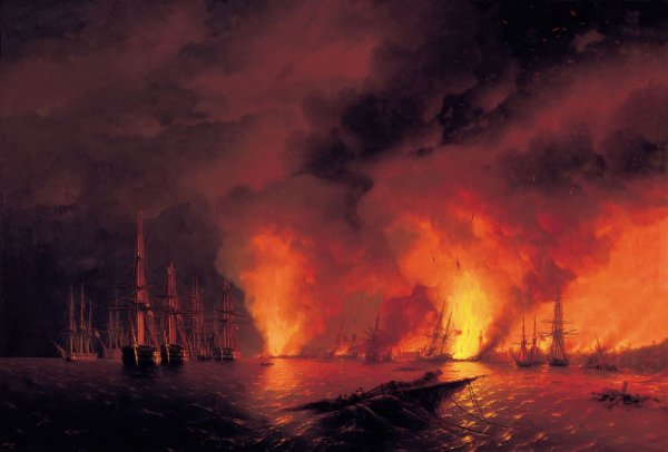 Ruslar Osmanlı donanmasını kül etti: Çeşme Bozgunu
