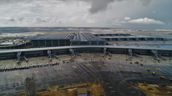 Üçüncü Havalimanı havadan görüntülendi