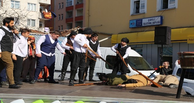 Çayeli’nin Rus işgalinden kurtuluşunu canlandırdılar