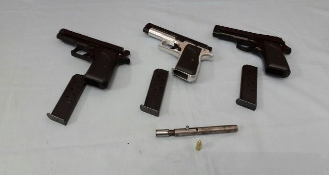 Rize’de kalem tabanca ele geçirildi