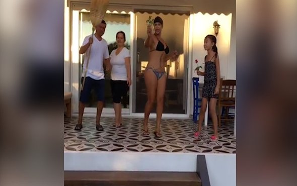 Hülya Avşar’dan yeni bikinili, olay dans şov