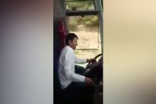 Otobüs kullanırken kendinden geçen Karadenizli