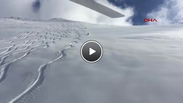 Rize-Heliski Tutkunlarını, Çığdan Airbag Çanta Koruyor