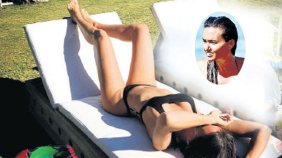 Marakeş'te şezlong pozu