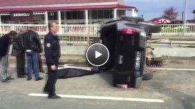 Rize Bariyere Çarpan Kamyonetin Sürücüsü Öldü-Hd