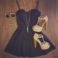 15+ Siyah Elbise Kombinleri