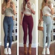 25+ Yüksek Bel Pantolon Kombinleri