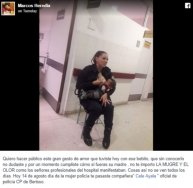 Arjantinli polis aç kalan tanımadığı çocuğu emzirdi