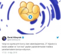 Bakan Albayrak'tan vatandaşlara manâlı hatırlatma