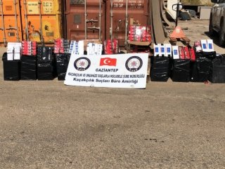 Gaziantep'te 19 bin paket gümrük kaçağı sigara yakalandı