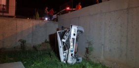 Karabük emniyeti bahçeye uçan sürücünün ardındaki