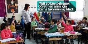20 bin sözleşmeli öğretmen alım takvimi belirlendi