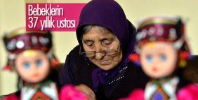 37 yıldır Türkmen kadınını tanıtan bebekleri yapıyor