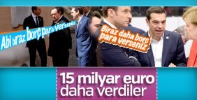 AB'den Yunanistan'a 15 milyar euro