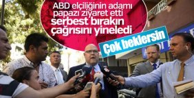 ABD Maslahatgüzarı, Brunson'ı ziyaret etti