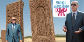 Başkan Erdoğan Selçuklu mezarında