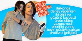 Deney yaparken ellerini ve gözünü kaybetti ama vazgeçmedi