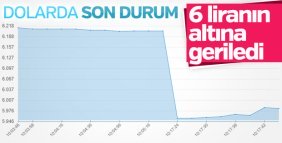 Dolar 6 liranın altına indi