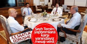 Erdoğan-Şeyh Temim görüşmesi sona erdi