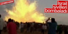İsrail sivil göstericileri bombayla vurdu