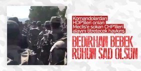 Komandolar PKK'nın kurbanı Bedirhan bebeği andı