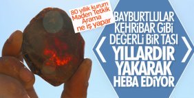 Köylülerin senelerdir yaktığı madde kehribar çıktı