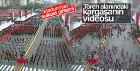 Maduro'ya suikast düzenlenirken askerler kaçıştı