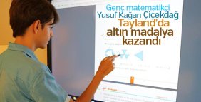 Matematik tutkunu genç yarışmada altın madalya kazandı