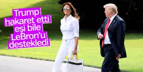 Melania LeBron'dan taraf oldu