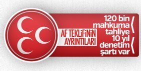 MHP'nin af teklifinin ayrıntıları