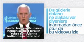 Mike Pence'den Brunson tehdidi