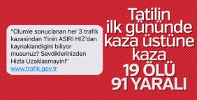 Tatilin ilk gününde acı tablo: 19 ölü