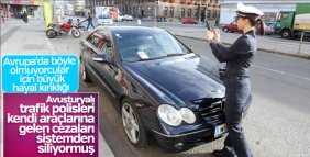 Viyana'da polisler bilinen araçların cezalarını siliyor