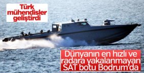 Yerli imal SAT botu Bodrum'da