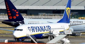 Ryanair pilotları greve gitti