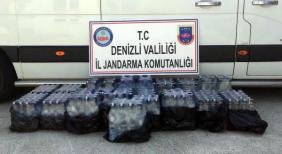 Denizli'de 317 şişe kaçak içki ele geçirildi