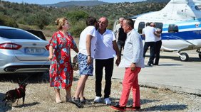 Ali Ağaoğlu'nun helikopterli bayram ziyareti