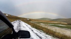 Ardahan'da şiddetli dolu yağışı